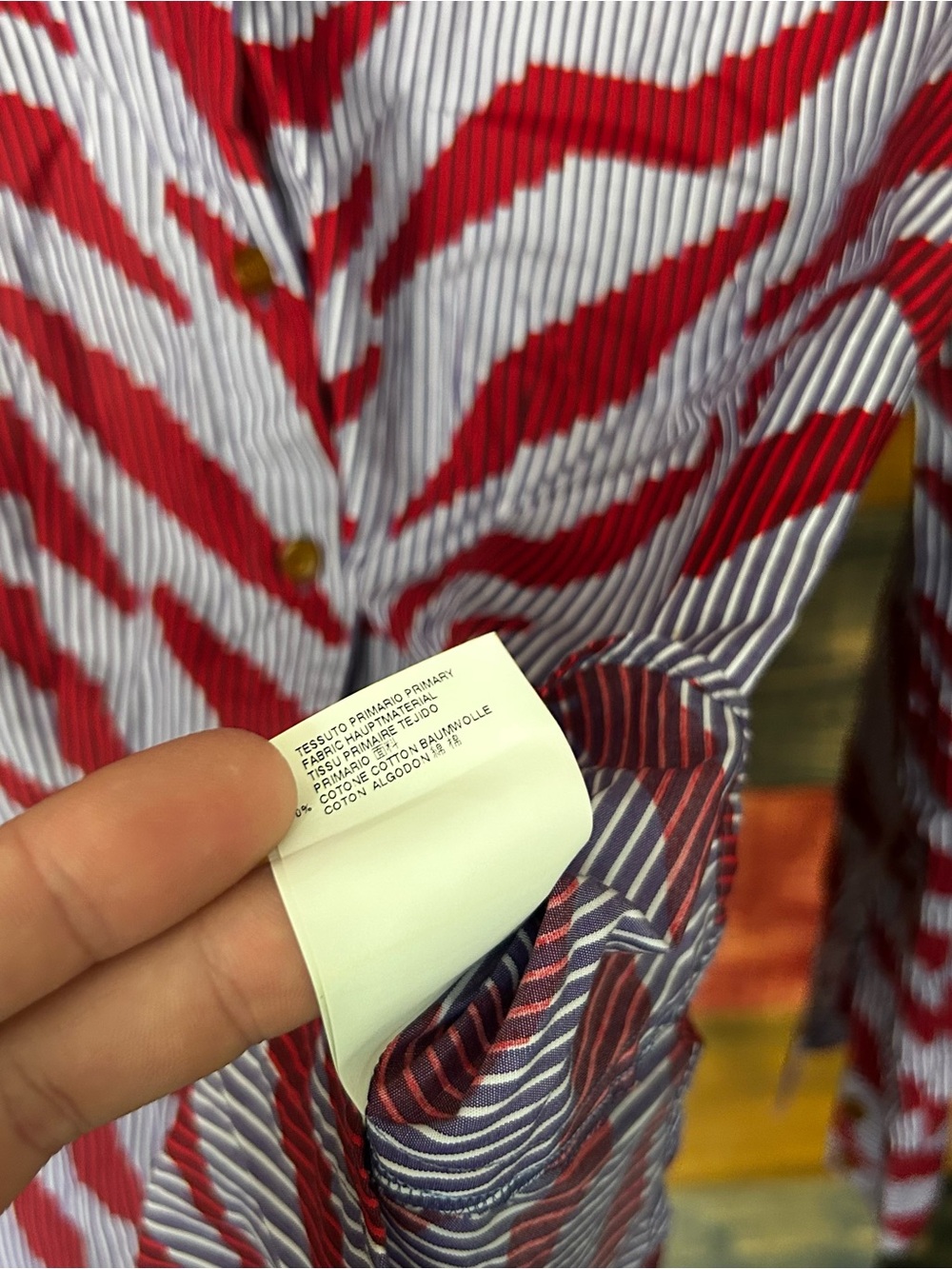 Vivienne Westwood Red Label Stripe Print women Button-Up Shirt snap - Picture 5 of 9